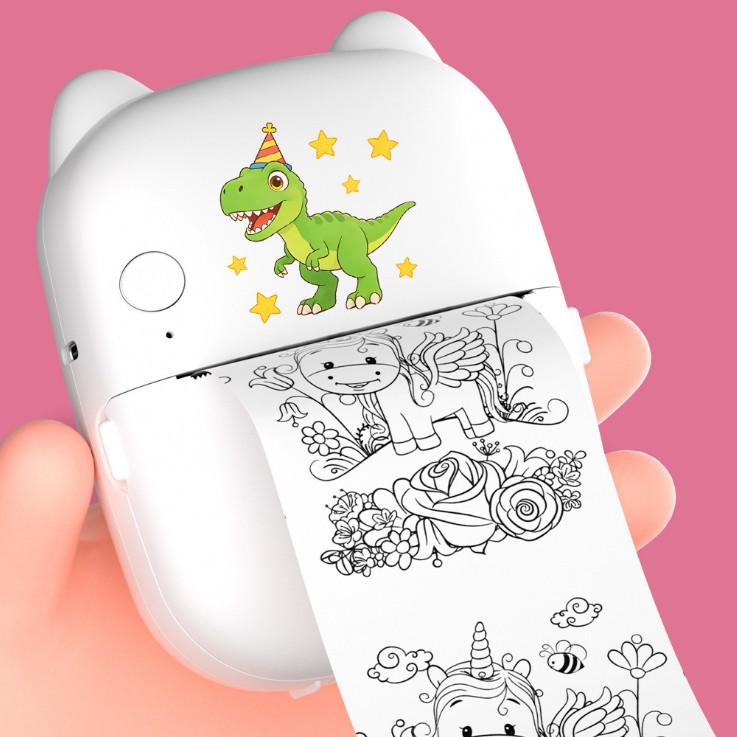 AI Smart Voice Mini Printer for Kids: M8 Portable Toy