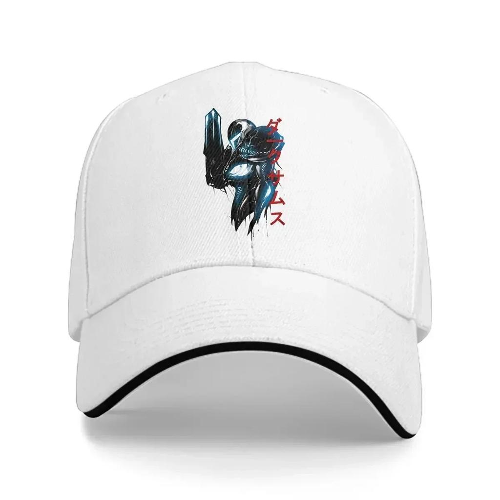 Washed Mens Baseball Cap Dark Samus Trucker Snapback Caps Dad Hat Super Metroid Golf Hats