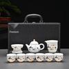 Handun Pure White Ceramic Kung Fu Tea Set