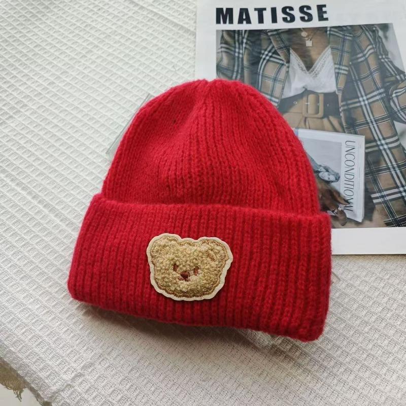 Infant hats spring and autumn models winter cute super cute baby knitted wool ear protectors head warm