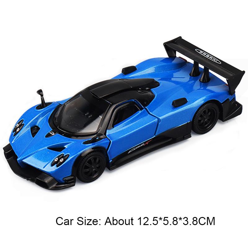 1:36 Pagani Utopia Zonda Huayra Toyota Cruiser Sports Car Model Toy Pull Back Doors Opened Vehicles Models Presents for Kids