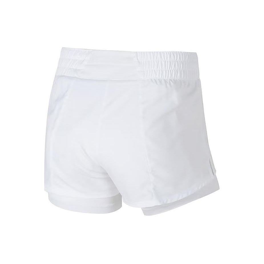 Nike Logo Elastic Waist Casual Shorts Women Bottoms White DX6013-100