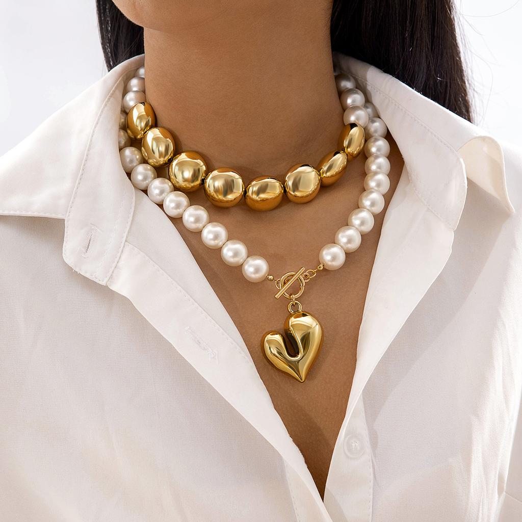 Letter Splicing Collarbone Chain European and American Style Geometric Rectangular Necklace Necklace Necklace Jewelry Women