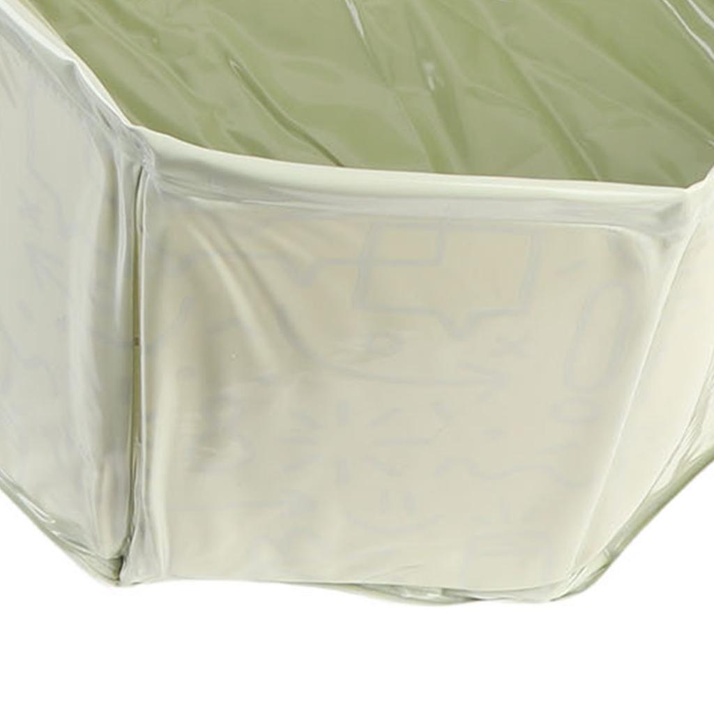 Vaschetta da Bagno Pieghevole per Bambini Grande Portatile Vasca Pieghevole per Bagnetto Bebè con Tappo di Scarico Facile da Pulire Verde