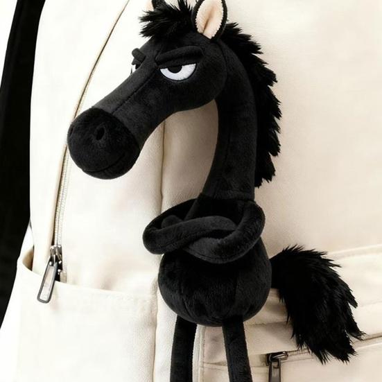 Pluszowy breloczek w kształcie konia, miękki aksamitny, 3D, wypchane zwierzątko, zawieszka, dekoracja do plecaka, torebki, kluczy, szafki