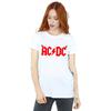 AC/DC Womens/Ladies Horns Logo Cotton Boyfriend T-Shirt