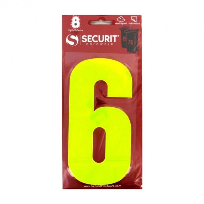 Securit 6 Hi-Vis Bin Number
