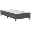 Box Spring Bed Dark Gray 80 x 200 cm Corduroy Fabric