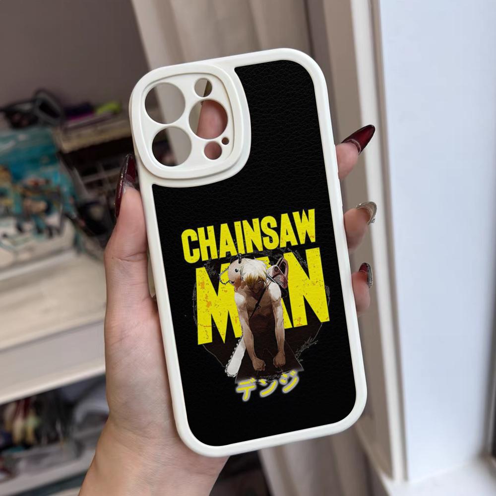 

C-ChainsawS M-Man Aki Hayakawa Phone Case For Iphone 16 15 14 12 13 Pro Max 11 Mini Xs Puls Lambskin Silicone Cover iPhone11 ProMax