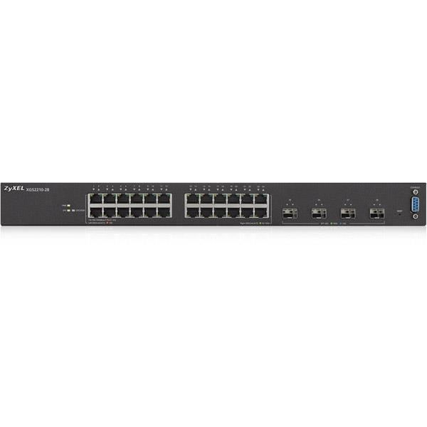 Commutateur Ethernet - ZYXEL - XGS2210-28 - 24 Ports - Gérable - Modulaire - 1U Haut