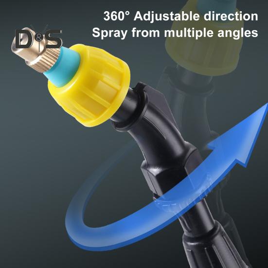 5L/8L Trädgård Elektrisk Spruta Ryggsäcksspruta med Axelrem Teleskopiskt Sprutrör 2 Munstycken Batteridriven Spruta för Gräsmatta Gårdsskötsel