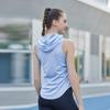 Men's Summer Quick-Dry Hooded Sports Vest - Casual, Breathable, European & American Style for Outdoor Running & Fitness