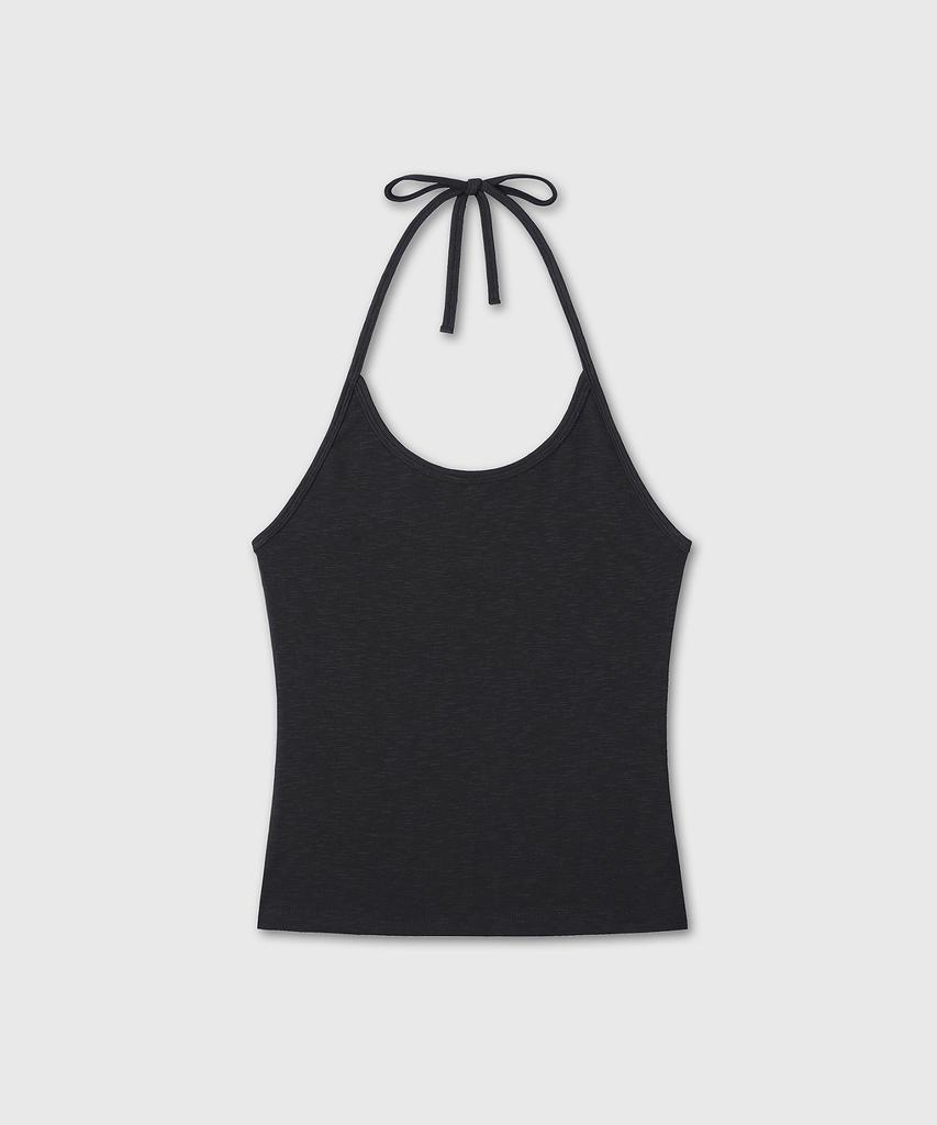 Daibeuinumeon Halter Neck Strap Top (Black)