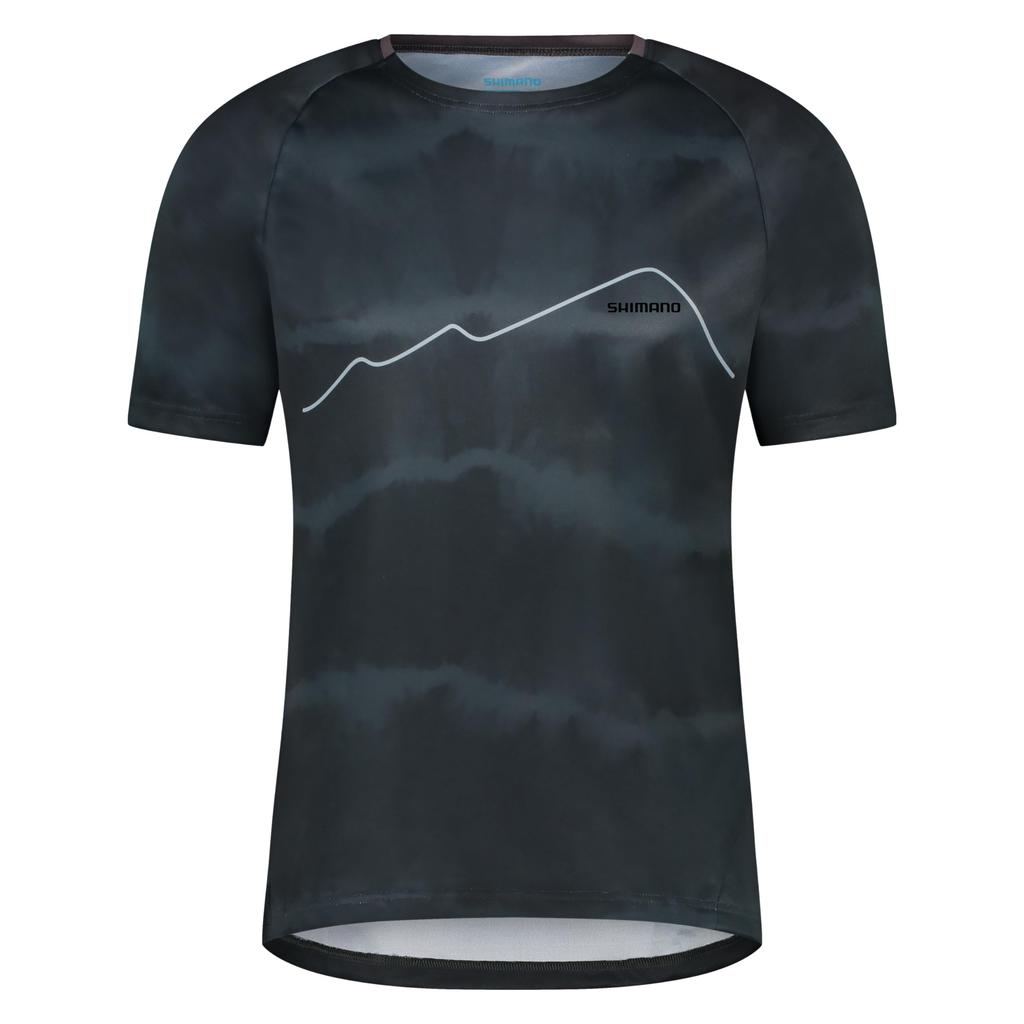SHIMANO Cycling Jersey SENTIERO Short Sleeve Jersey Navy M Recommended (European Size) Height 172-178cm