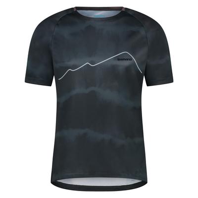 SHIMANO Cycling Jersey SENTIERO Short Sleeve Jersey Navy S Recommended (European Size) Height 167-173cm