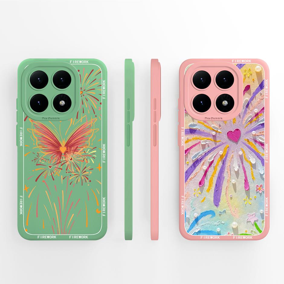 For Xiaomi15T 15TPro 15 15Pro Cases Fashion Flower Advanced Sense Fall Prevention Bumper For Xiaomi 15T Pro 15 Pro Back Cover