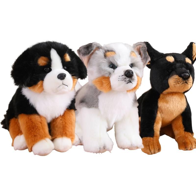 Soft And Cuddly Bernese Mountain Dog Plush Toy 25cm