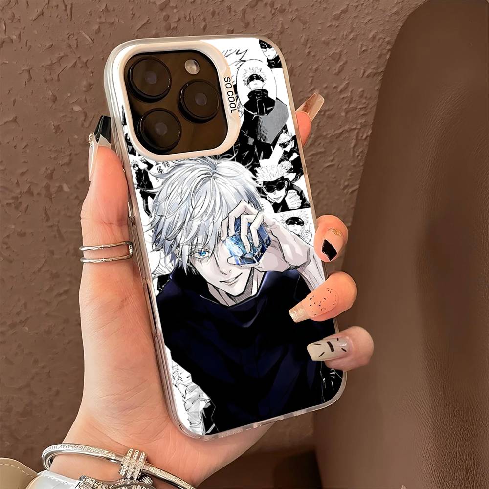 Jujutsu Kaisen Satoru Gojo Comics For IPhone 13 14 15 16 17 Pro Max 11 12 Plus 17 Air Phone Case Color Matte Cover