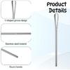 4PCS Stainless Steel Coffee Stirring Spoon, 5inch Coffee Stirrers Ice Tea Spoon, Beverage Cocktail Stirrers Stir, Tiny Salt Condiment Spoons, Drink