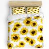 Nature Bedding Set For Bedroom Bed Home Floral Print With Sunflowers In A Field Summer Ga Duvet Cover Quilt Cover And Pillowcase