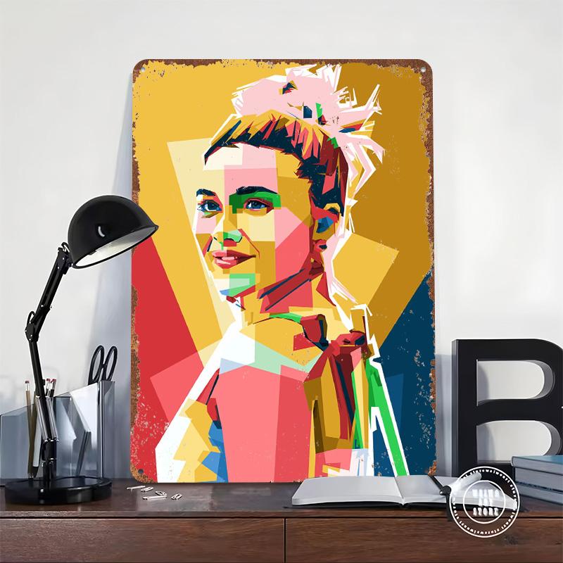 Girl Celebrities Tinplate Poster Customized Wall Art Vintage Retro Metal Signs for Decoration At Home Decorations Wand Deko Room