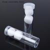 2 Pcs 25mm Round Clear Plastic Coin Fits Quarter Dollar Storage Tubes Screw Home