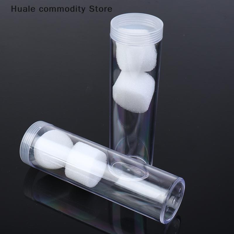 2 Pcs 25mm Round Clear Plastic Coin Fits Quarter Dollar Storage Tubes Screw Home