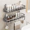 Punch-Free Suction Cup Bathroom Wall Shelf