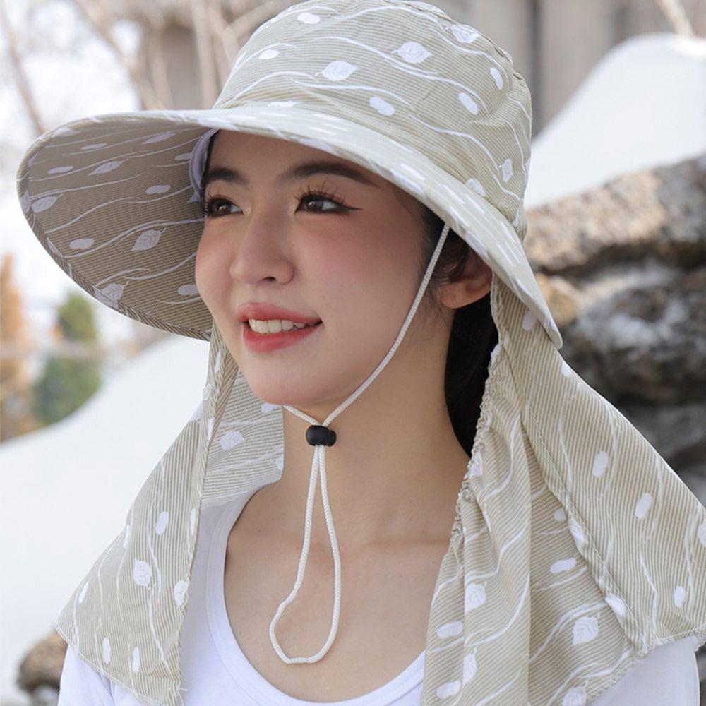 Fishing Hunting Hiking Summer Wide Brim Sun Hat UV Protection Hats Protective Cover Visor Caps