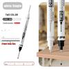 1/4Pcs Long Head Deep Hole Marker Pen Woodworking Decoration Permanent Marker Pen Waterproof Metal Perforating Pen