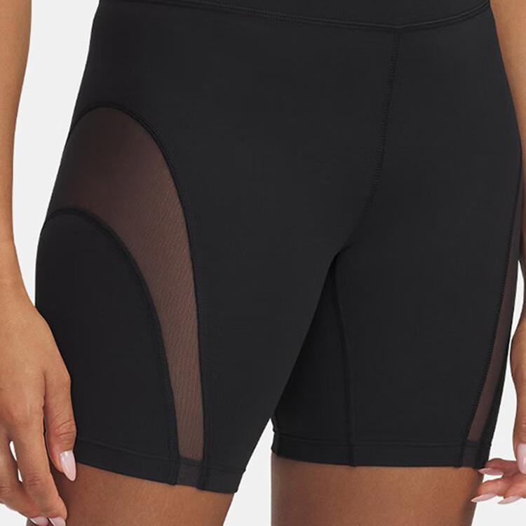 Under Armour Meridian Mesh Comfortable Fashionable Simple Casual Shorts Women Shorts Black 6000340-001