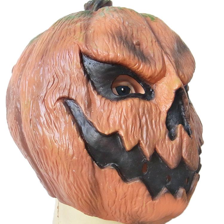 Halloween Scary Pumpkin Head Mask Party Haunted House Escape Room Scary Costume Props Pumpkin Mask