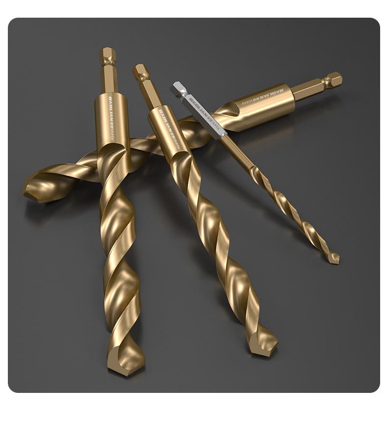Hex Shank High Hardness Cobalt HSS Twist Drill Bit Set for Stainless Steel and Iron