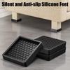 Non Slip Furniture Pads 4 Pieces Silicone Anti Skid Caster Cups Furniture Sliders for Hardwood Floors for Bed Couch Cabinet Sofa