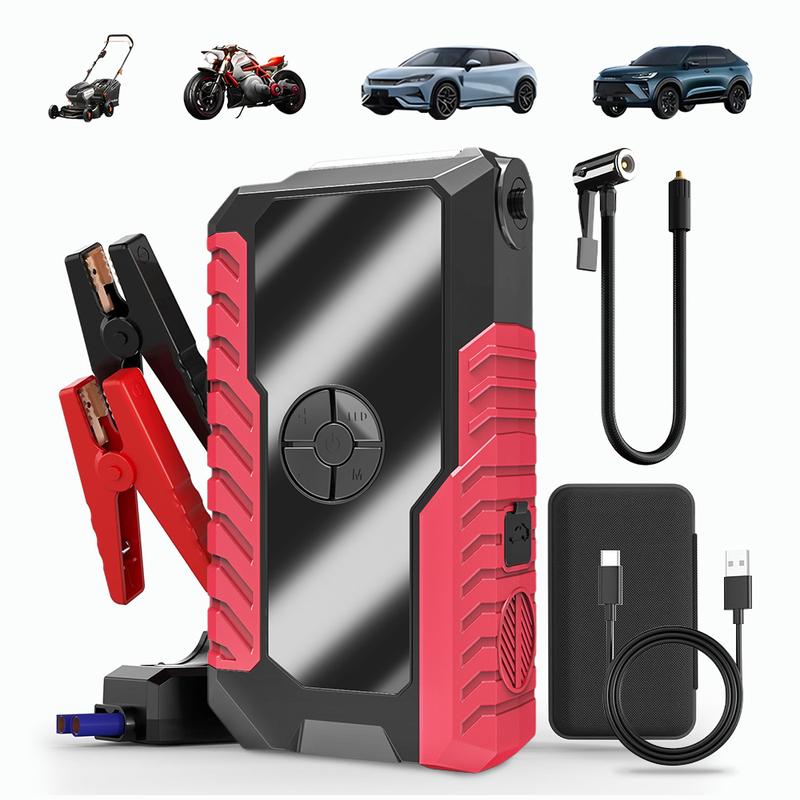 2000A 4 In 1 Car Starter wireless Jump Starter multi-function Booster with 160PSI Wireless Air Compressor