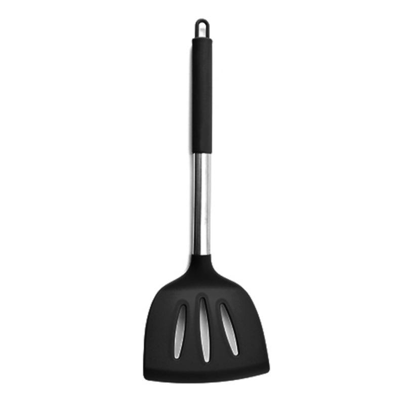 Set de 13 ustensile de bucătărie din silicon: Spatule și linguri pentru gătit și copt cu găleată de depozitare