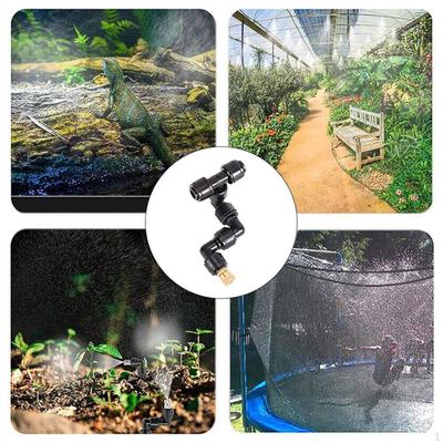 Spray Cooling System Misting Nozzle 360° Rotating Sprinkler for Fish, Reptiles Ecological