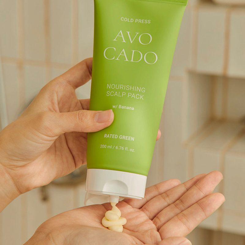 Kallpressad avokado närande hårbottenmask 200 ml