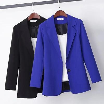 Women's Suit Jacket Spring Autumn Women Long-Sleeved Blazer