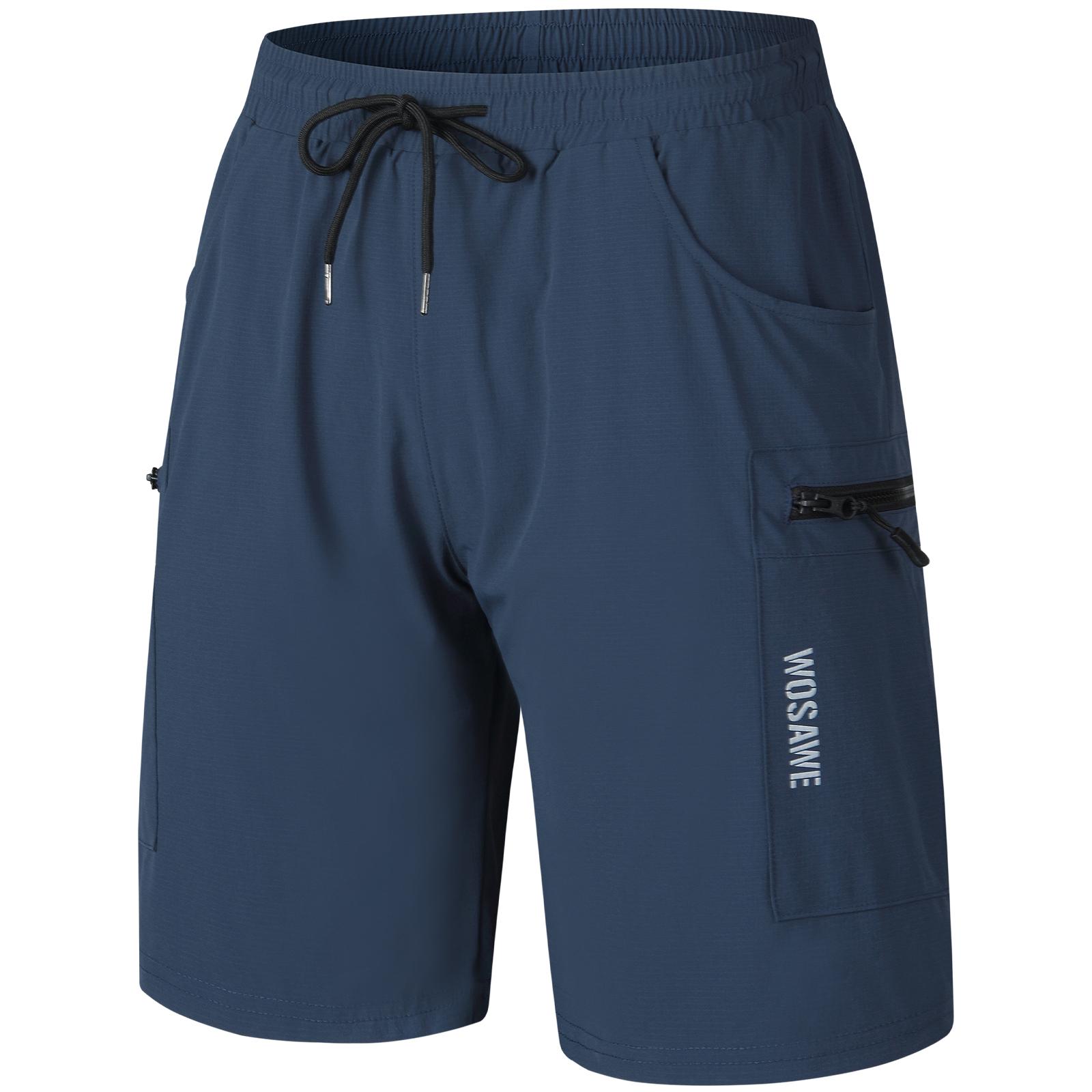

WOSAWE Unisex Road Bike Sports Outdoor Breathable Quick Dry Cycling Loose Mountain Shorts M синий