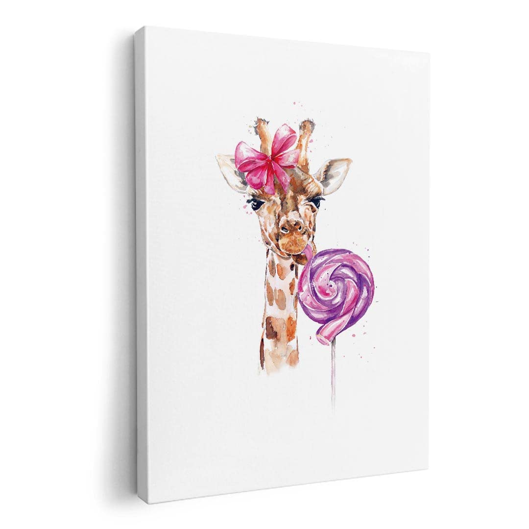 

Art Panel Painting Decoration igsticker 420mm x 297mm A3 Photo Wall Hanging Wooden Frame Interior Stylish 017754 Animal Giraffe