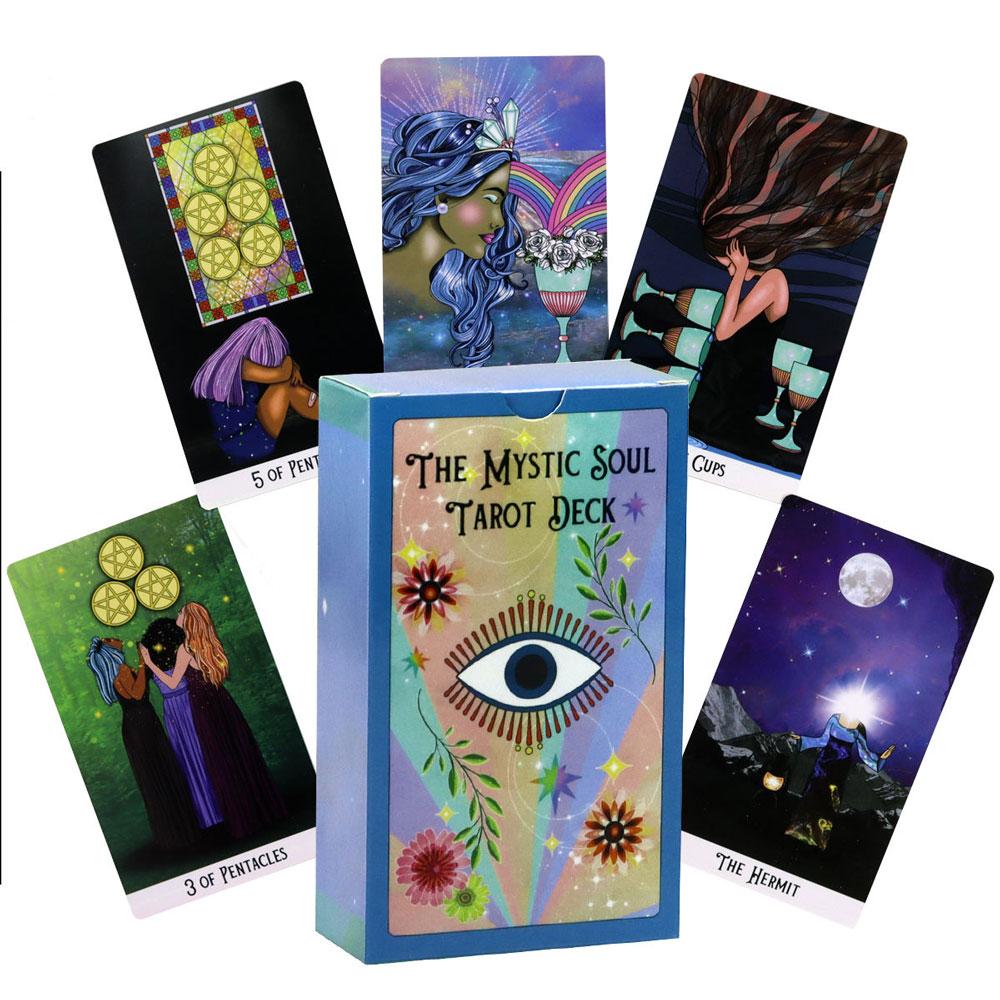 Mystic Soul Tarot Leisure Entertainment Card Family Gathering Divination Deck Tarot Board Playing Card Game
