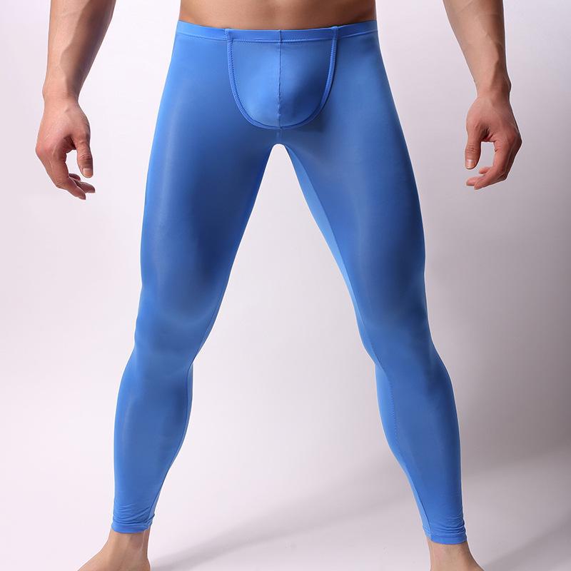 Men's Ultra-Thin Ice Silk Casual Leggings