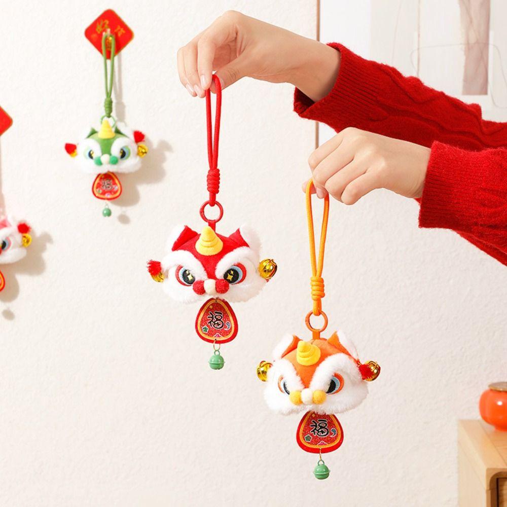 Cartoon Löwentanz Anhänger Glückszeichen Chinesisches Neujahrsgeschenk Frühlingsfest 2026