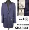 Made In Japan SHAREEF Long Tailored Jacket S Men Navy Premium Outerwear(USED)