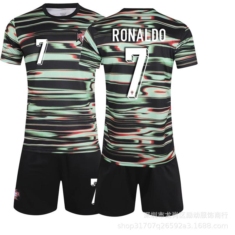 2526 Football jersey No. 7 Ronaldo No. 10 B jersey 8B fee 11 Phillips new Portugal training jersey #16