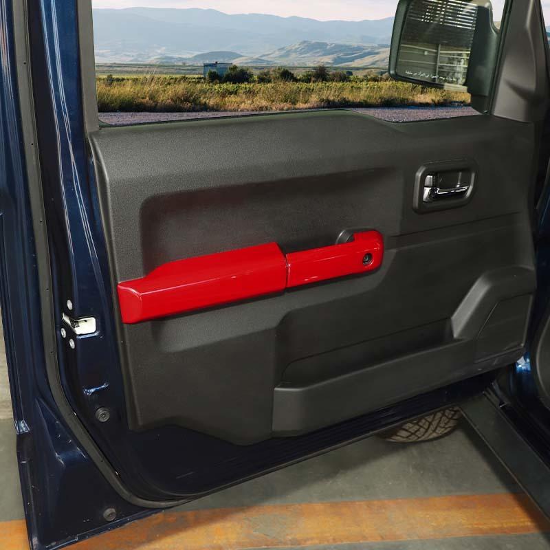 ABS Dveře Vnitřní Loketní Opěrka Panel Dekorace Kryt Nálepka Vhodné Pro Suzuki Jimny 2019 Nahoru 4dveřová Verze Interiérové Doplňky