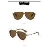 Fashionable Metal Sunglasses Party Gatherings Stage Performances Street Photography Fashion Wear Take UV Resistant Glasses