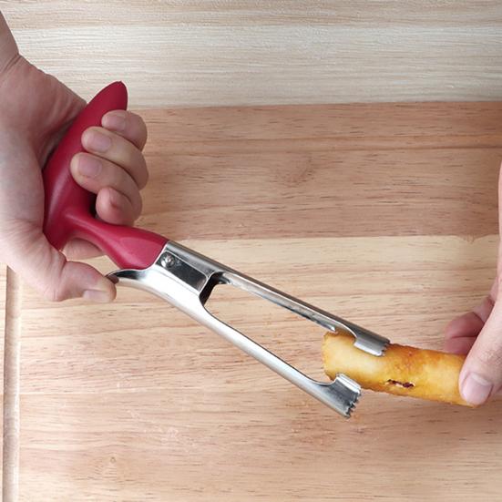 2 in 1 Apples Corer And Peeler, Stainless Steel Fruit Core Remover, Retractable Apples Slicer Tool for Pear, Kitchen Gadget
