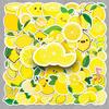 50 Cartoon Lemon Stickers - Waterproof DIY Fruit Decorations for Milk Tea Cups, Stationery, and Planners